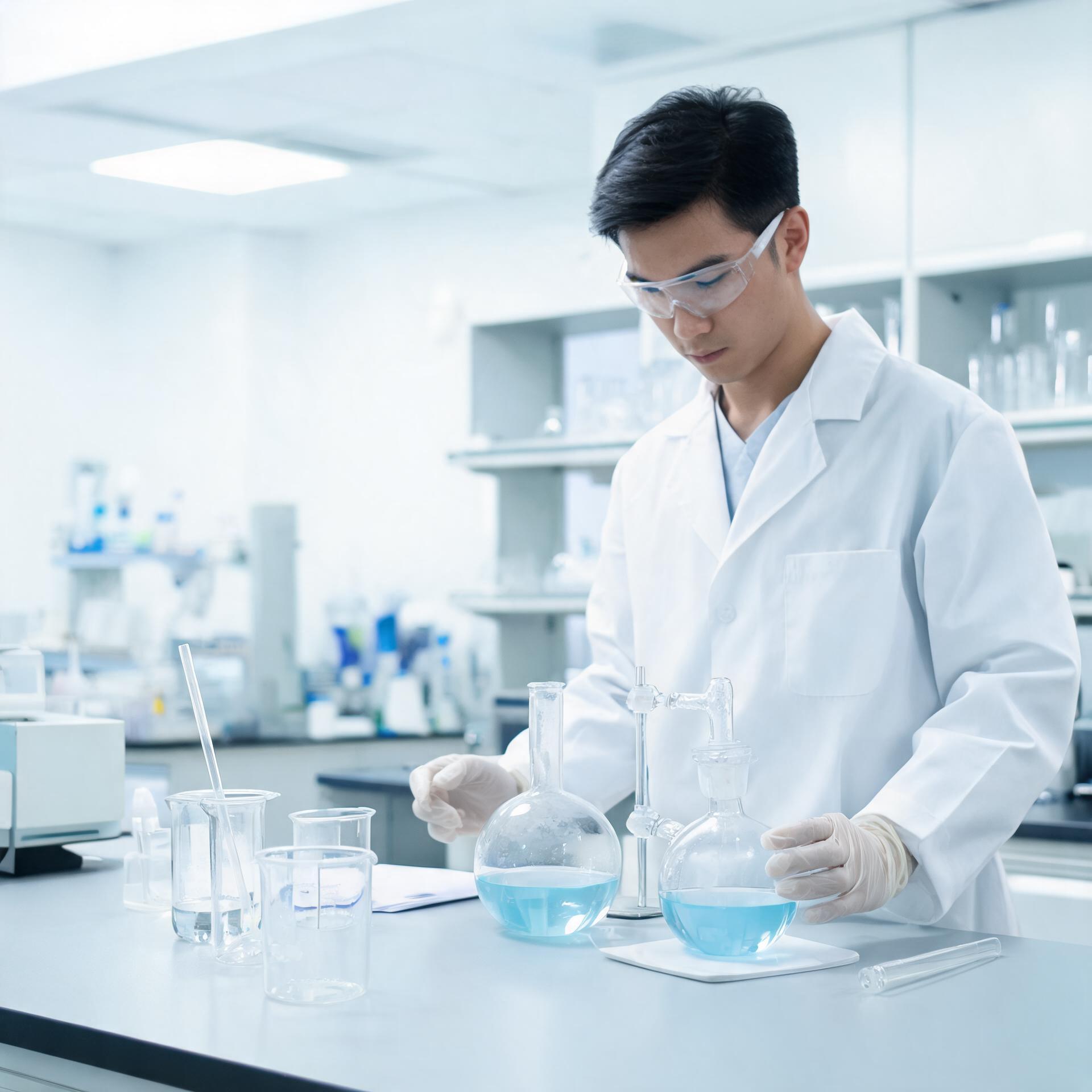 Industrial liquid phase peptide synthesis vessel in clean pharmaceutical plant