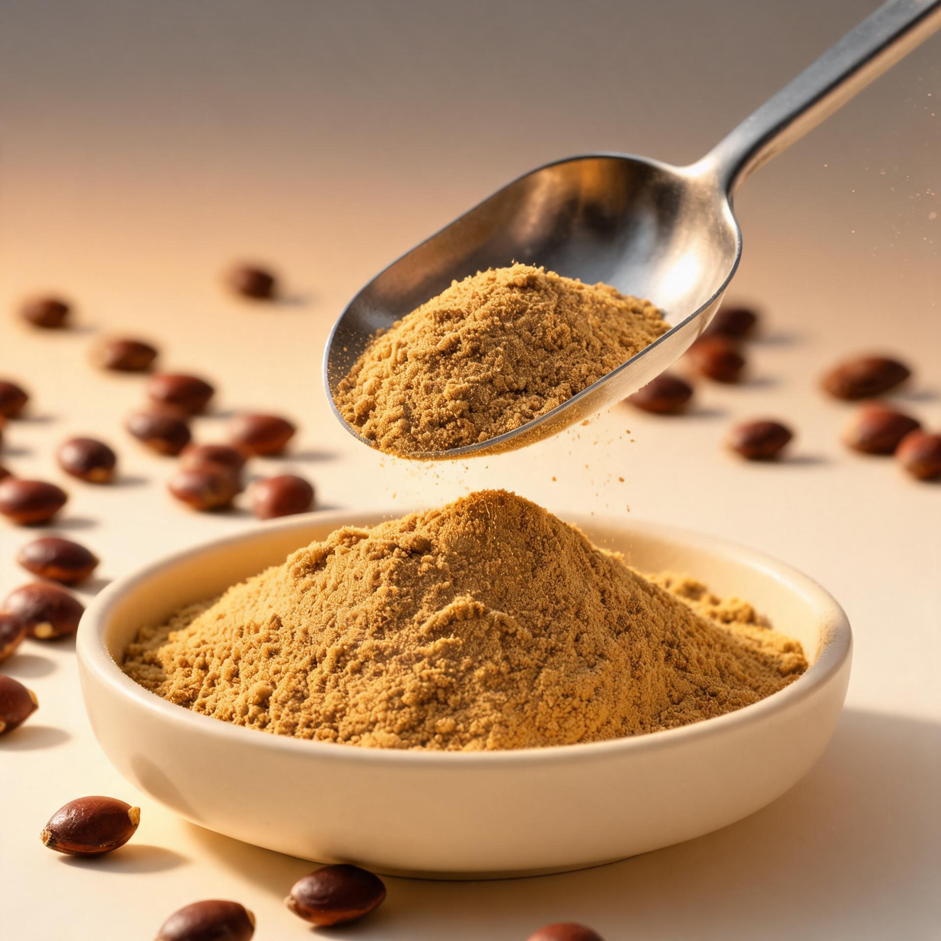 Sour jujube peptide ≥80% yellowish-brown powder macro with sour jujube seeds