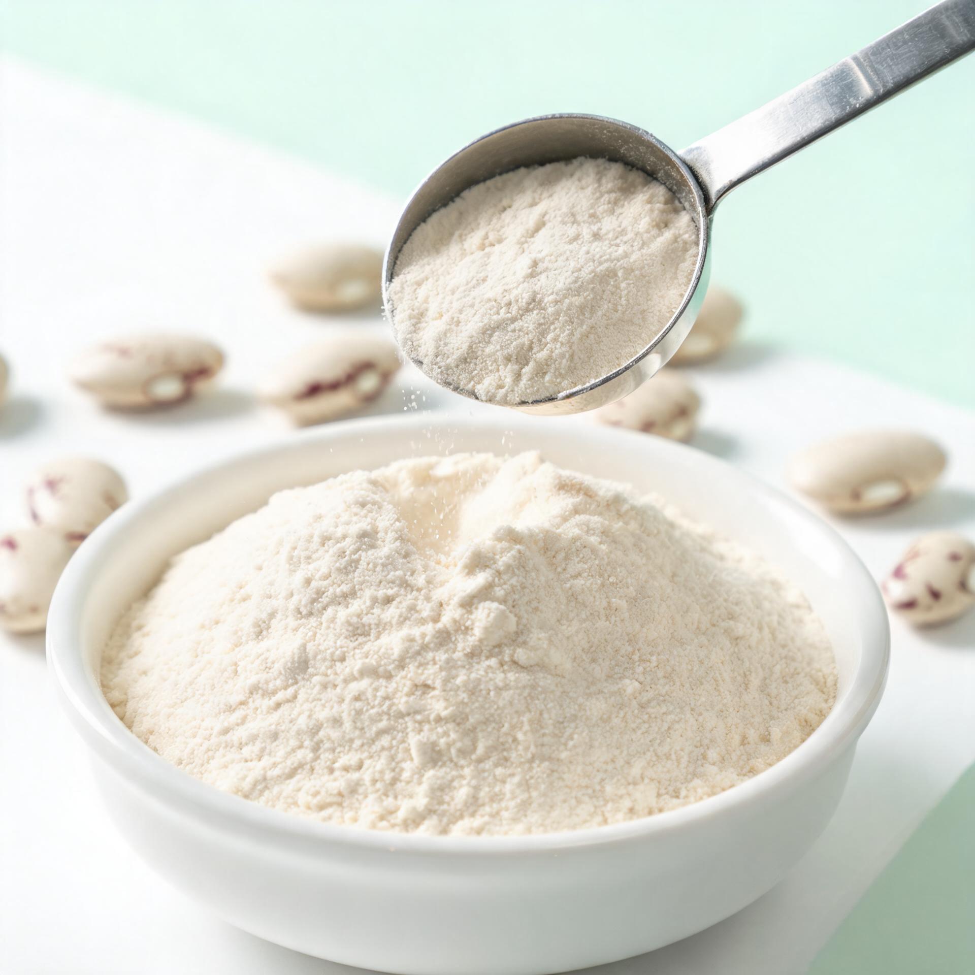 White Kidney Bean Peptide ≥80% off-white fine powder macro