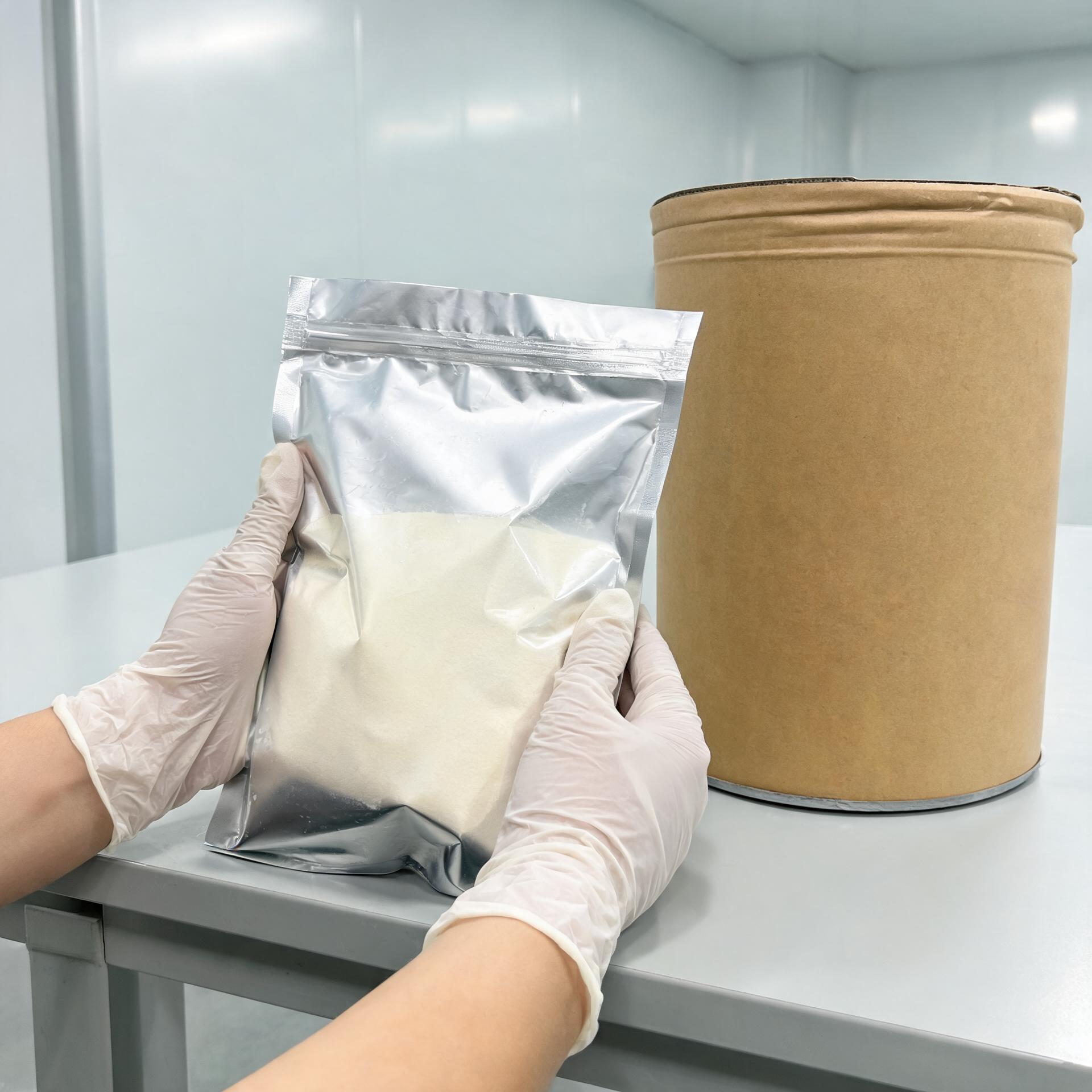 Sealed foil pouch and export fiber drum for bulk white kidney bean peptide powder